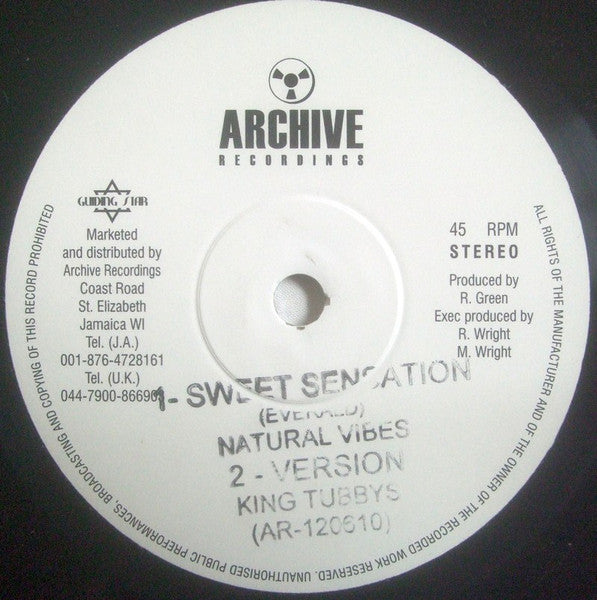 Junior Reid / Natural Vibes – One Sufferation / Sweet Sensation (10", Archive Recordings, 2026) Back Cover