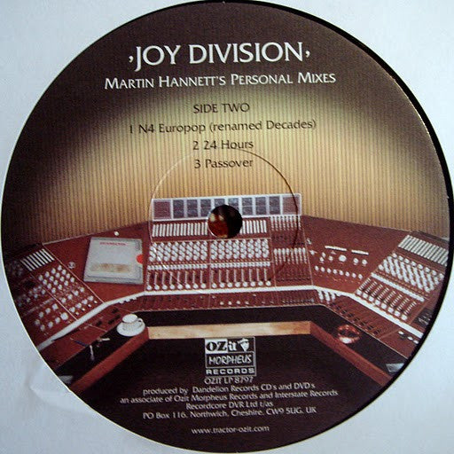 Joy Division – Martin Hannett's Personal Mixes (2xLP, Gatefold, 180g, Ozit-Morpheus Records, 2007) Image 7