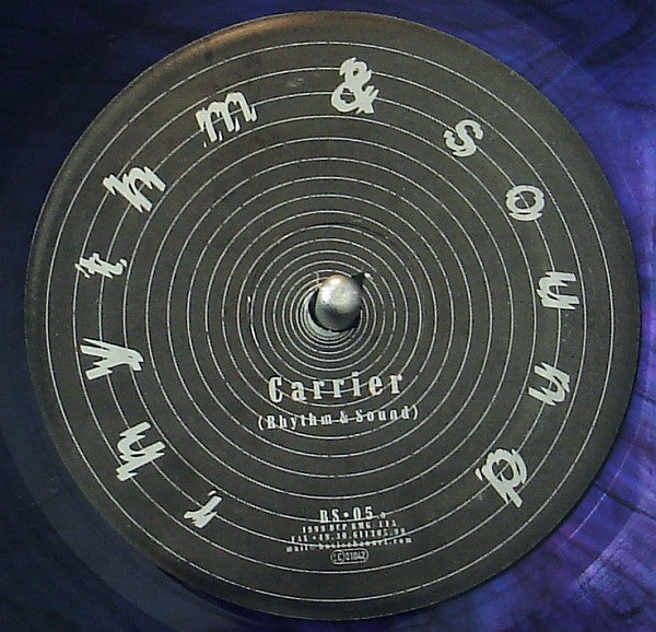 Rhythm & Sound – Carrier (12", Dark Blue Transparent, Rhythm & Sound, 1999) Front Cover
