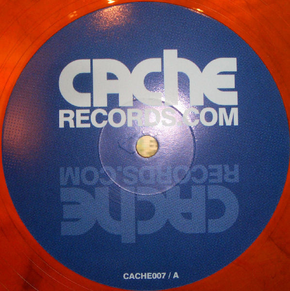 Mike Huckaby & Pacou – Sessions (12", Orange Transparent, Marbled, Cache Records, 2007) Back Cover