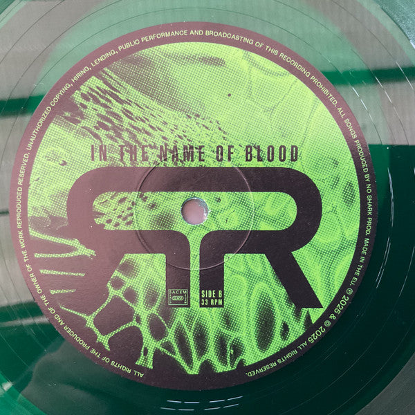 Sierra Veins – In The Name Of Blood (LP, Clear Green, No Shark Prod, 2025) Image 6