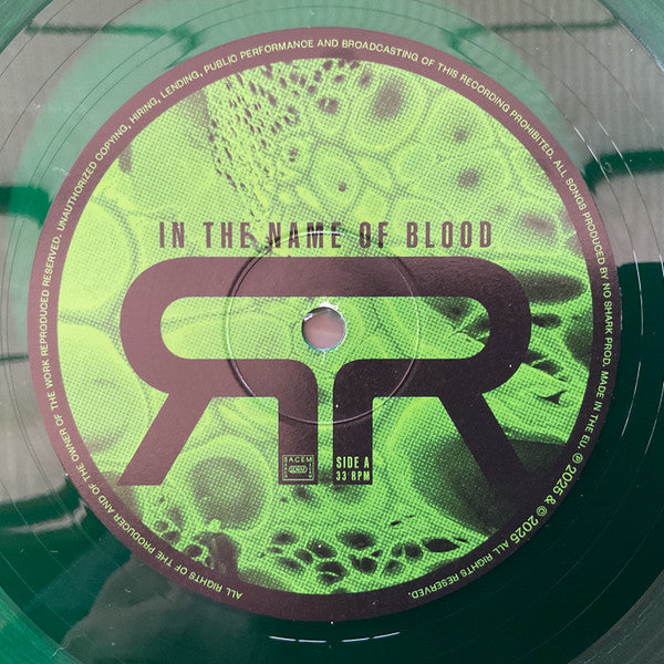 Sierra Veins – In The Name Of Blood (LP, Clear Green, No Shark Prod, 2025) Image 5