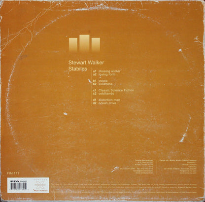 Stewart Walker – Stabiles (2x12", Force Inc. Music Works, 1999) Back Cover