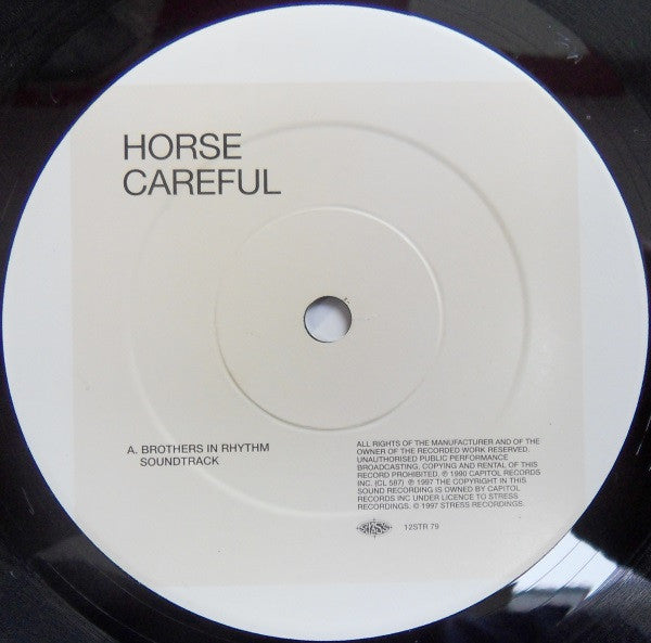 Horse – Careful (The 12" Mixes) (12", Stress Records, 1997) Image 3