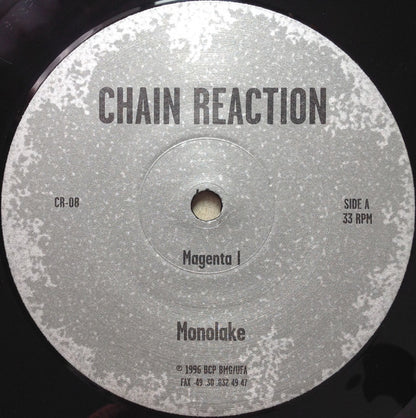 Monolake – Magenta (12", Chain Reaction, 1996) Front Cover