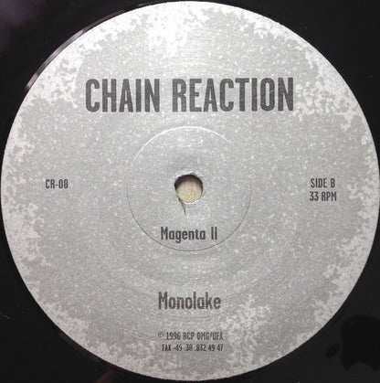Monolake – Magenta (12", Chain Reaction, 1996) Back Cover