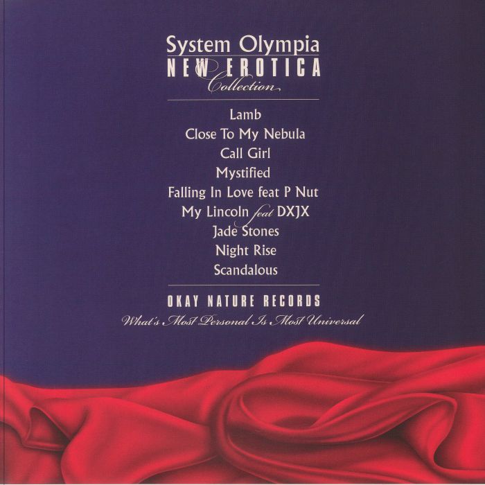 System Olympia – New Erotica Collection (LP, Durante Edition, Okay Nature Records, 2023) Back Cover