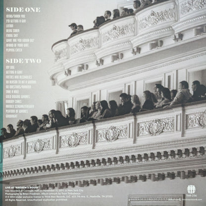 Bill Burr – Live At Andrew's House (LP, Third Man Records, 2014) Back Cover