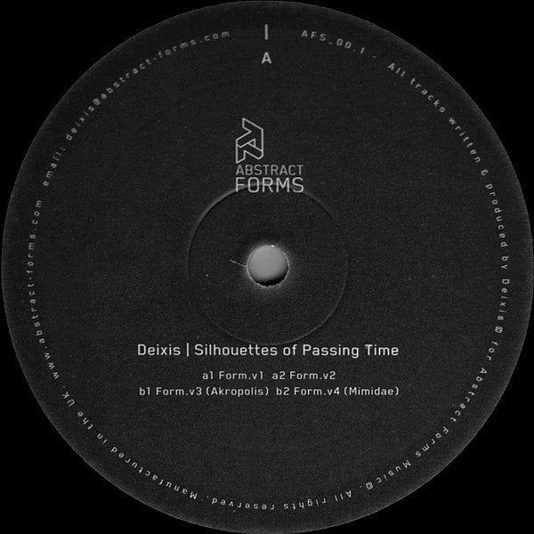Deixis – Silhouettes Of Passing Time (12", Abstract Forms, 2007) Front Cover