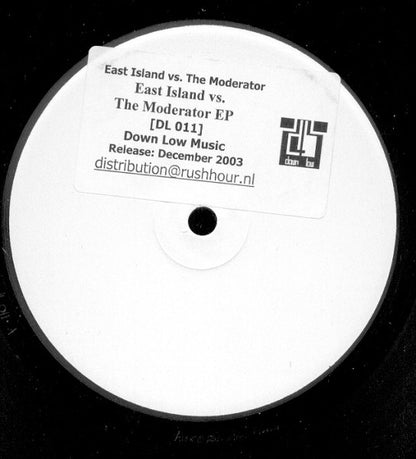 East Island vs. The Moderator – Untitled (12", Down Low Music, 2003) Front Cover