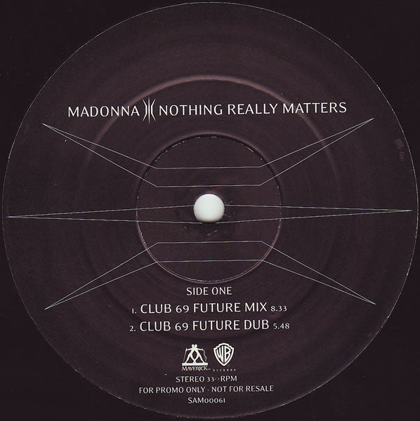 Madonna – Nothing Really Matters (12", Maverick, 1999) Front Cover