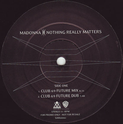 Madonna – Nothing Really Matters (12", Maverick, 1999) Front Cover