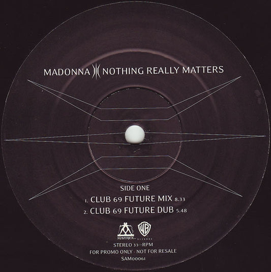 Madonna – Nothing Really Matters (12", Maverick, 1999) Front Cover