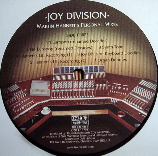 Joy Division – Martin Hannett's Personal Mixes (2xLP, Gatefold, 180g, Ozit-Morpheus Records, 2007) Image 8