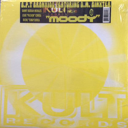 B.P.T. Bonxide Featuring DM Binxter – Moody (12", Kult Records, 1998) Front Cover