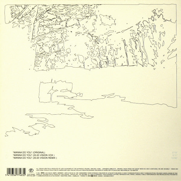 Jori Hulkkonen – Wanna Do You (12", F Communications, 2001) Image 4