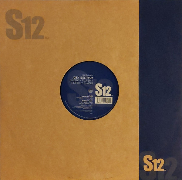 Joey Beltram – Energy Flash (12", Blue Label, S12, 2002) Image 3