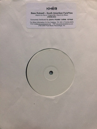 Bass Rokwell – South Amerikan Fyreflies (12", Knob Records, 2005) Front Cover