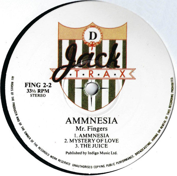 Mr Fingers – Ammnesia (2xLP, Jack Trax, 2026) Image 5