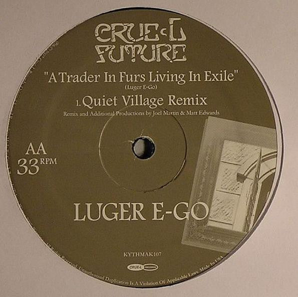 Luger E-Go – A Trader In Furs Living In Exile (12", Crue-L Records, 2008) Back Cover