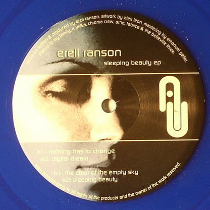 Erell Ranson – Sleeping Beauty EP (12", Blue Translucent, AW-Recordings, 2006) Front Cover