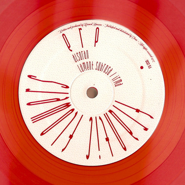 E.R.P. – Alsoran (12", Red Transparent, Frantic Flowers, 2007) Front Cover