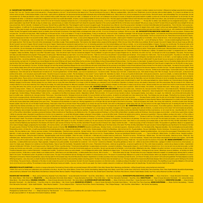 Bernardino Femminielli – Mémoires d'un Auto-Sabotage (LP, Knekelhuis, 2026) Back Cover