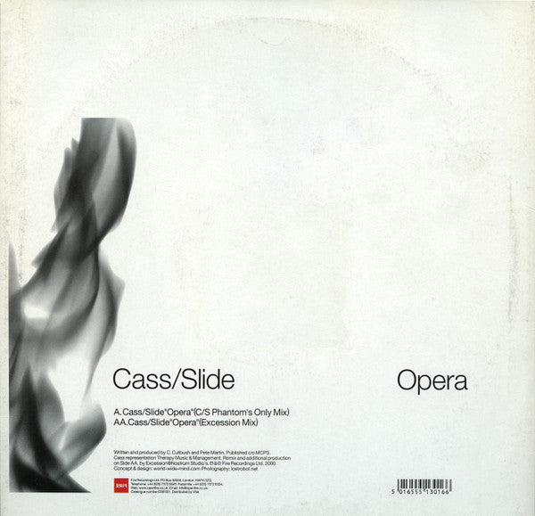 Cass/Slide – Opera (12", Fire, 2000) Back Cover