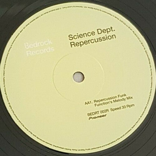 Science Dept. – Persuasion / Repercussion (12", Bedrock Records, 2000) Image 4