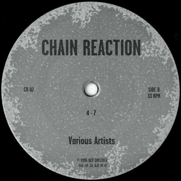 Various Artists – 1-7 (12", Chain Reaction, 1995) Back Cover