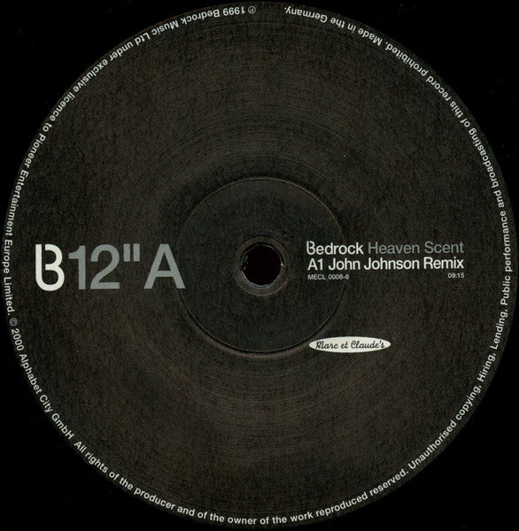 Bedrock – Heaven Scent (12", Marc et Claude's, 2000) Image 3