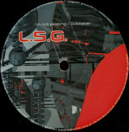 L.S.G. – I'm Not Existing / Quickstar (12", Superstition Benelux, 1999) Back Cover