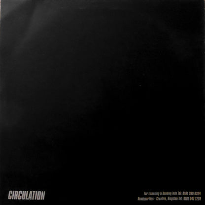 Circulation – Limited #2 (12", Circulation, 1999) Back Cover