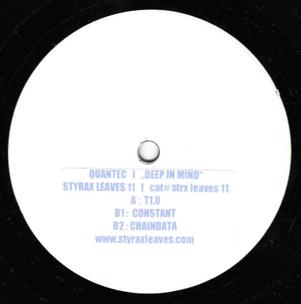 Quantec – Deep In Mind (12", Styrax Leaves, 2007) Front Cover