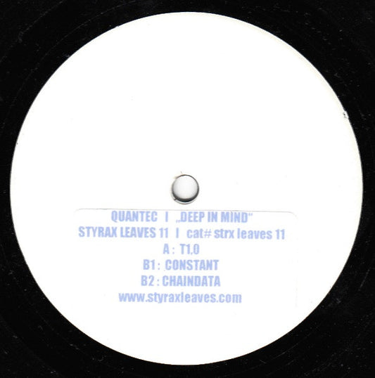 Quantec – Deep In Mind (12", Styrax Leaves, 2007) Front Cover