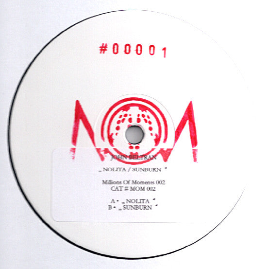 John Beltran – Nolita / Sunburn (12", Millions Of Moments, 2007) Front Cover
