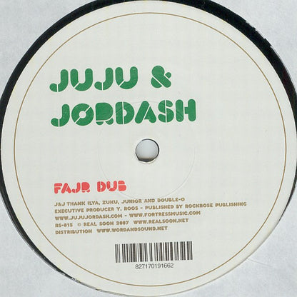 Juju & Jordash – Time Slip (12", Real Soon, 2007) Back Cover