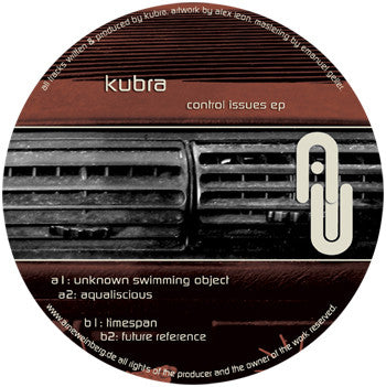 Kubra – Control Issues EP (12", Clear, Transparent, Marbled, AW-Recordings, 2007) Image 3
