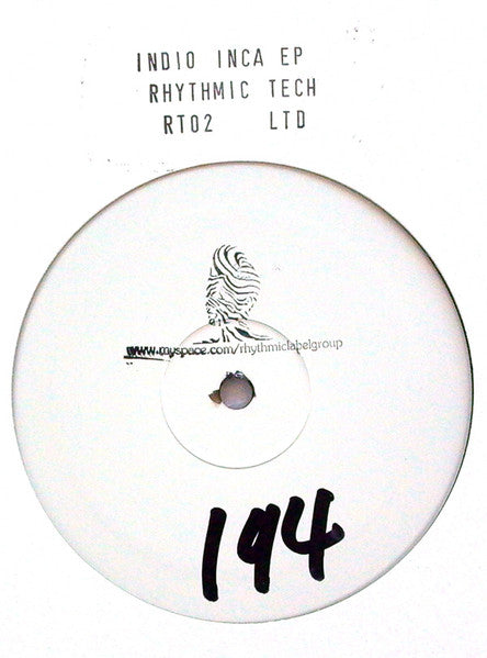 Indio – Inca EP (Parts 1 And 2) (2x12", Stamped, Rhythmic Tech, 2008) Back Cover
