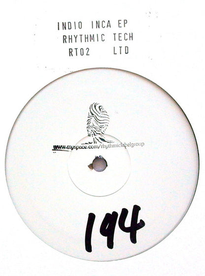 Indio – Inca EP (Parts 1 And 2) (2x12", Stamped, Rhythmic Tech, 2008) Back Cover
