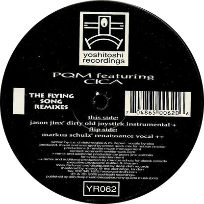 PQM Featuring Cica – The Flying Song (Remixes) (2x12", Yoshitoshi Recordings, 2001) Back Cover