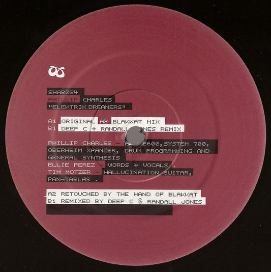 Phillip Charles – Elektrik Dreamers (12", Shaboom Records, 2000) Front Cover