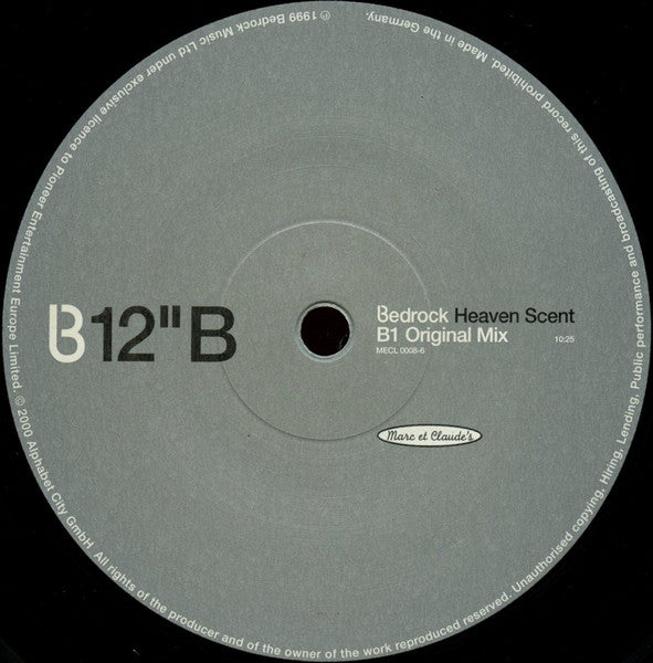 Bedrock – Heaven Scent (12", Marc et Claude's, 2000) Image 4