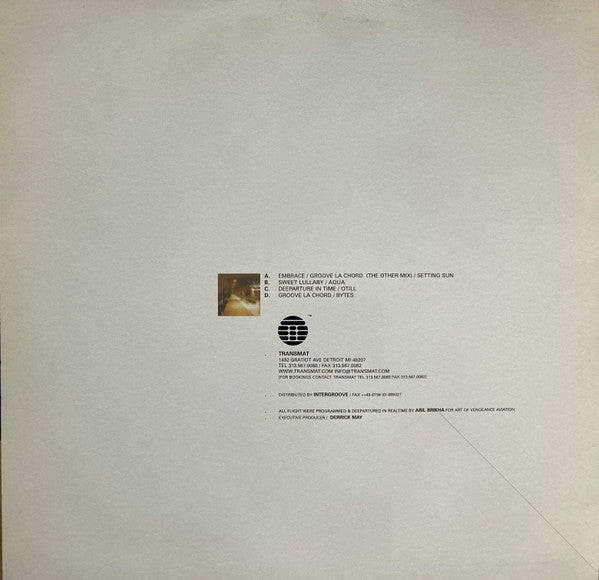 Aril Brikha – Deeparture In Time (2x12", Picture Sleeve, Transmat, 2001) Back Cover