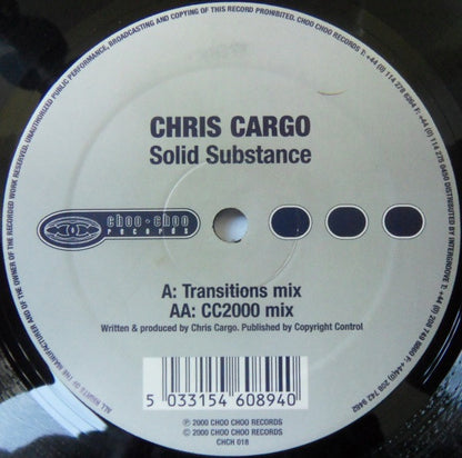 Chris Cargo – Solid Substance (12", Choo Choo Records, 2001) Front Cover