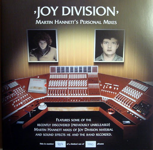 Joy Division – Martin Hannett's Personal Mixes (2xLP, Gatefold, 180g, Ozit-Morpheus Records, 2007) Front Cover