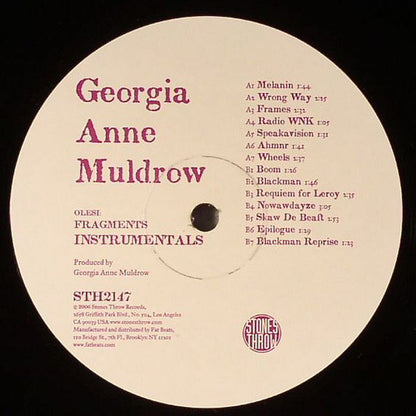 Georgia Anne Muldrow – Olesi: Fragments Instrumentals (LP, Stones Throw Records, 2006) Front Cover