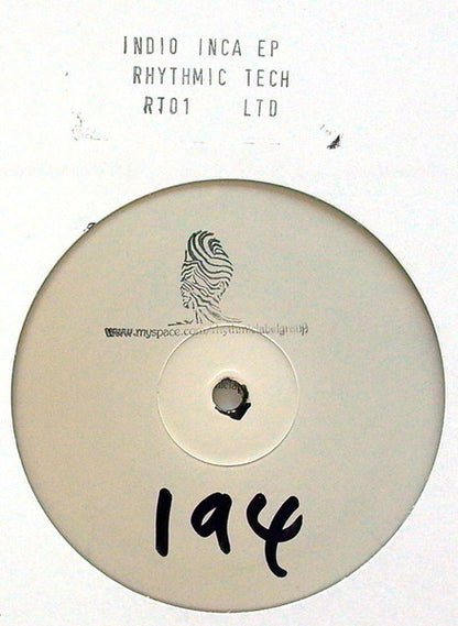 Indio – Inca EP (Parts 1 And 2) (2x12", Stamped, Rhythmic Tech, 2008) Front Cover