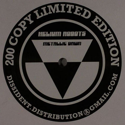 Helium Robots – Metallic Dawn (12", Dissident, 2008) Front Cover