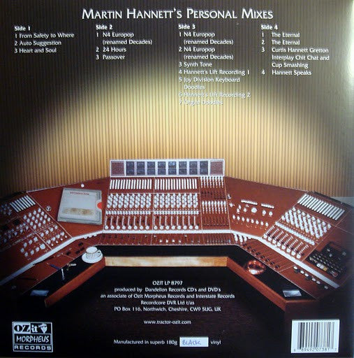 Joy Division – Martin Hannett's Personal Mixes (2xLP, Gatefold, 180g, Ozit-Morpheus Records, 2007) Image 3